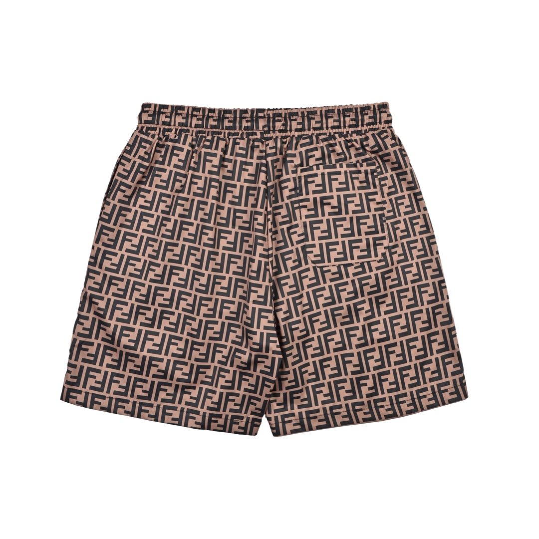 Fendi/芬迪 25ss 双F满印提花沙滩短裤