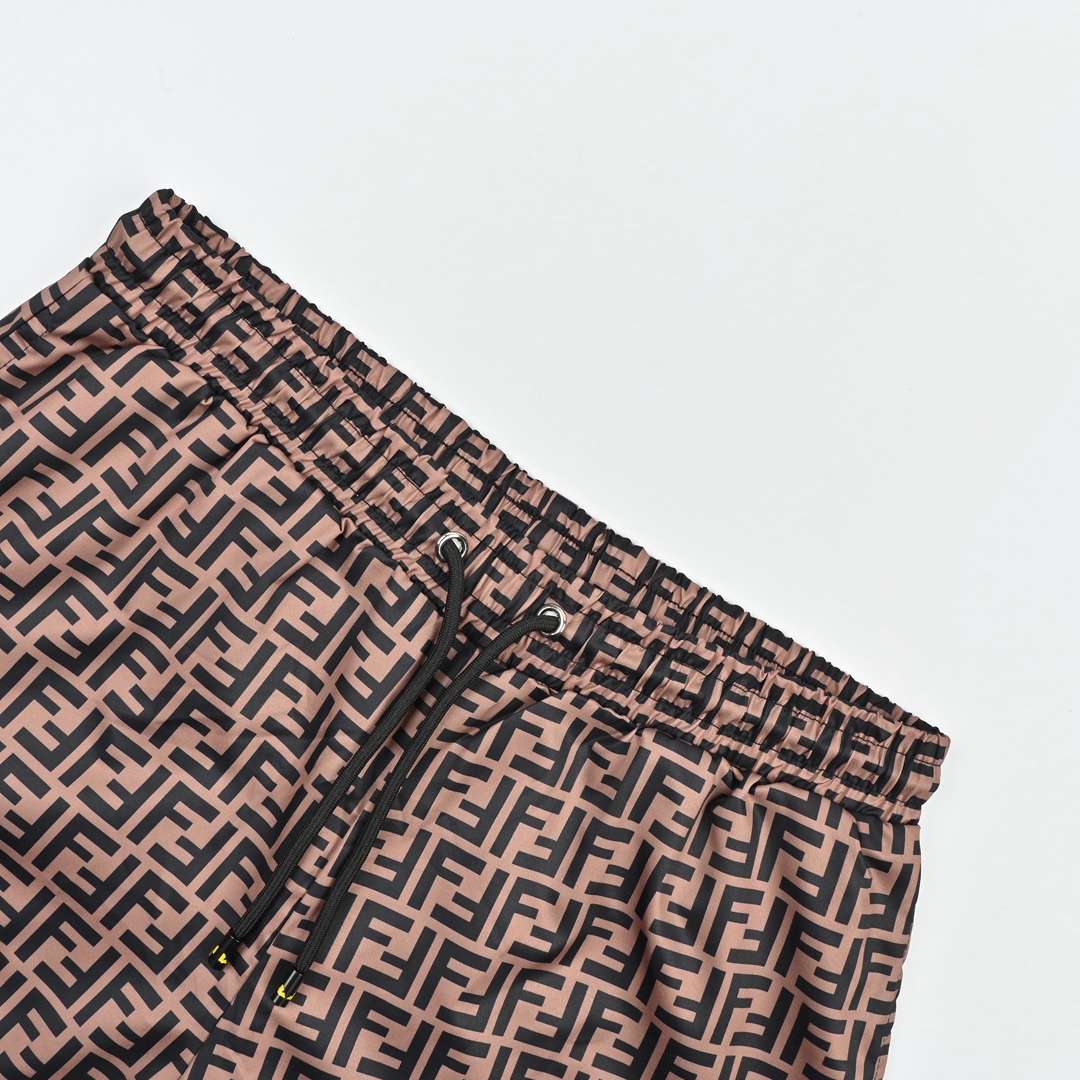 Fendi/芬迪 25ss 双F满印提花沙滩短裤