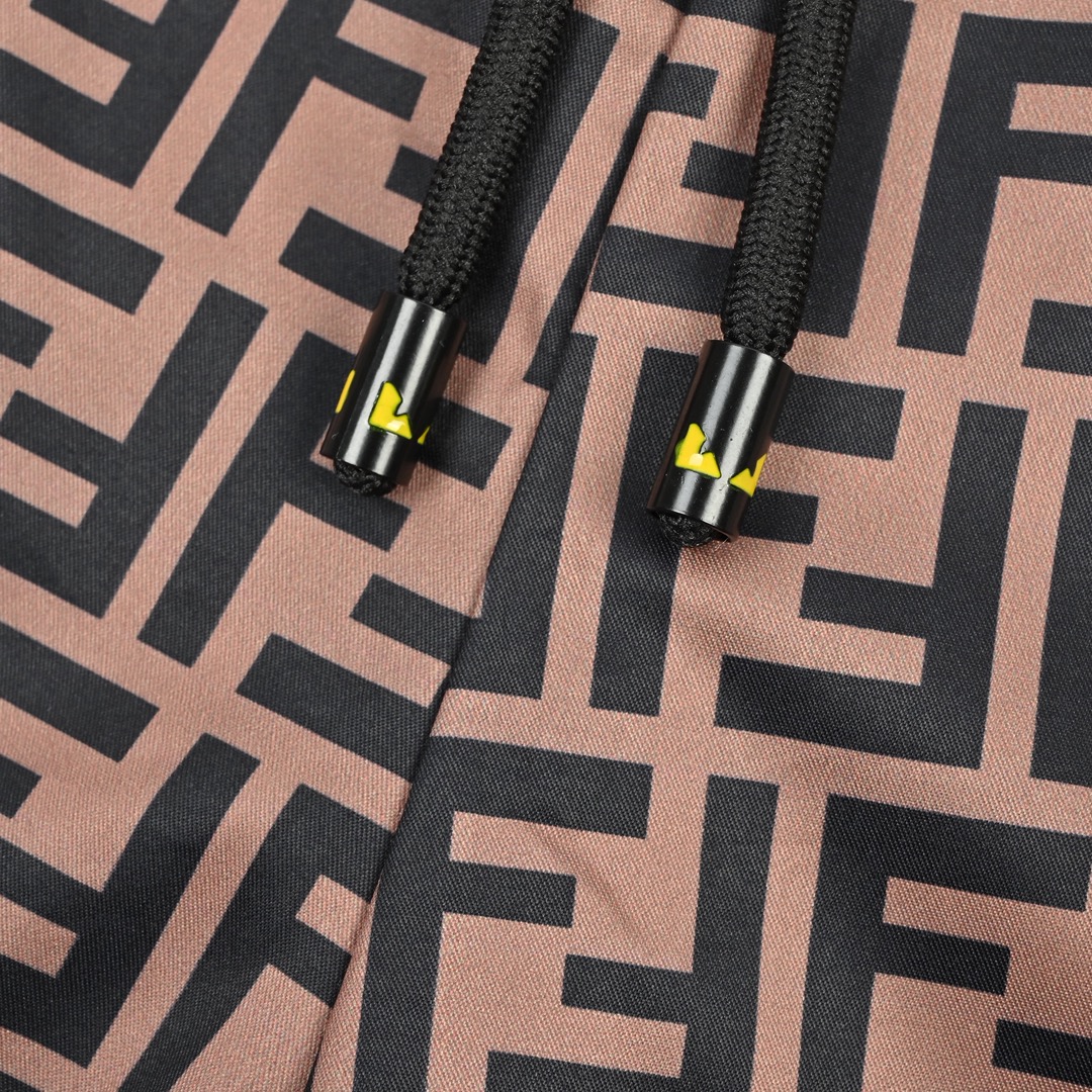 Fendi/芬迪 25ss 双F满印提花沙滩短裤
