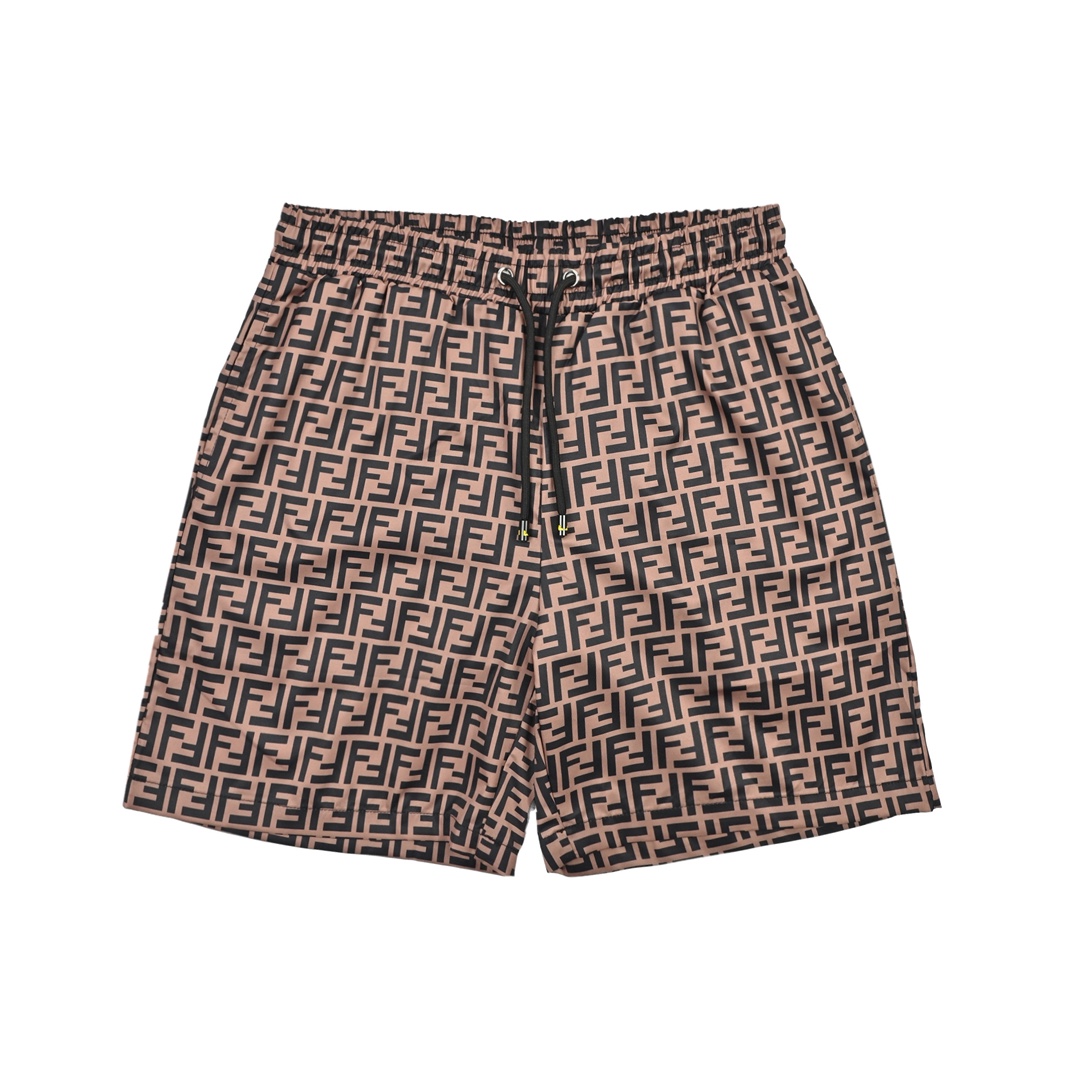 Fendi/芬迪 25ss 双F满印提花沙滩短裤