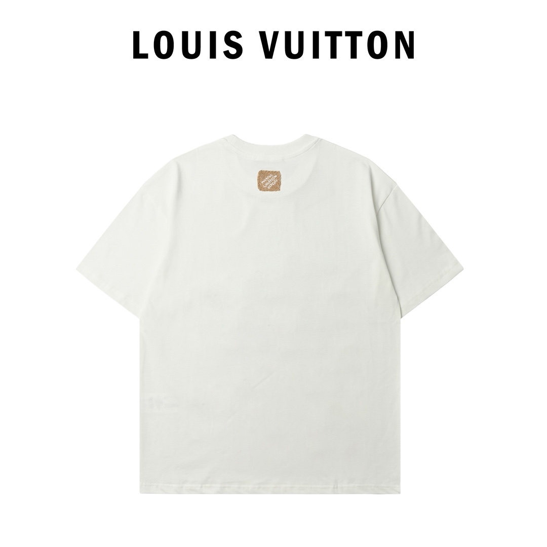 Louis Vuitton 路易威登 25ss 草绳标识短袖T恤