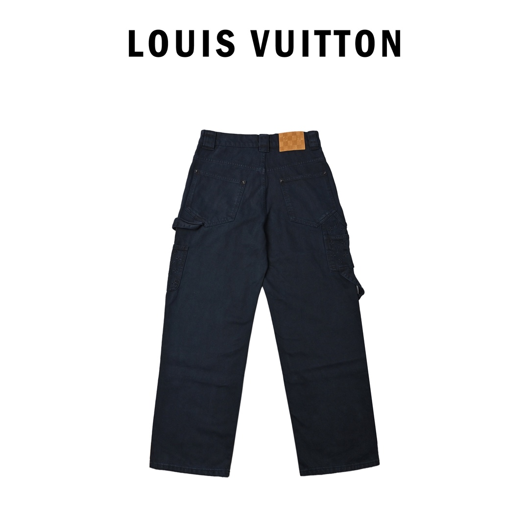 Louis Vuitton 路易威登 25Fw 压花浮雕套装牛仔裤