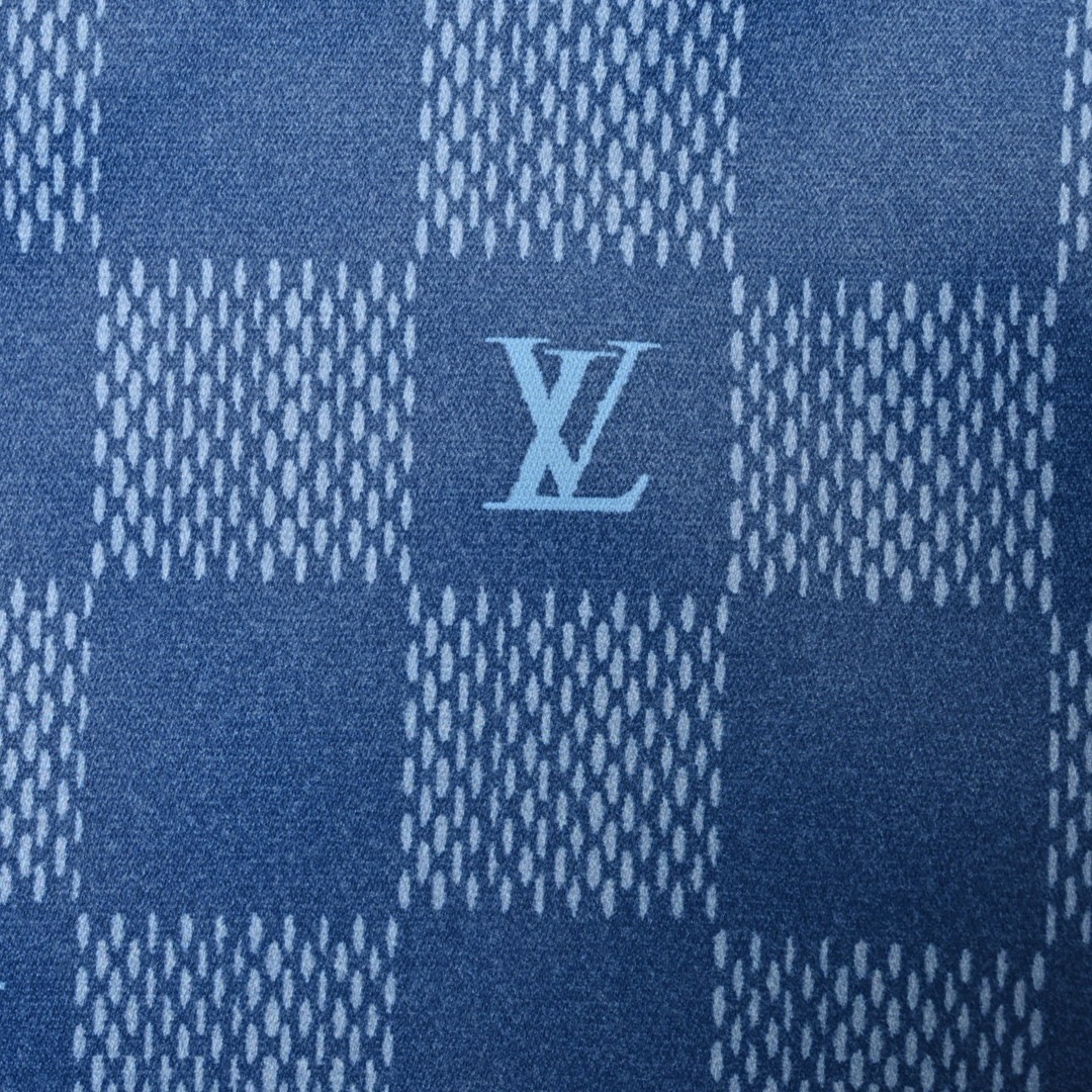 Louis Vuitton 棋盘格满印提花沙滩短裤