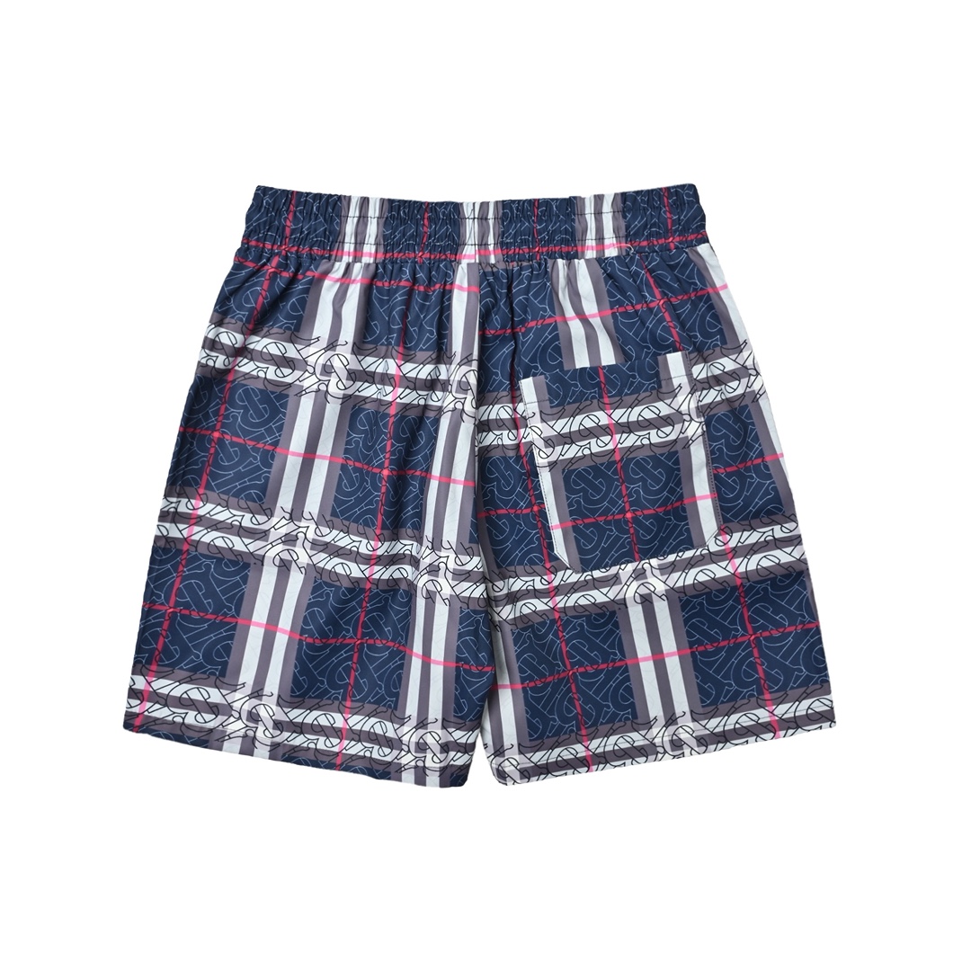 Burberry/巴宝莉 经典大格子沙滩短裤