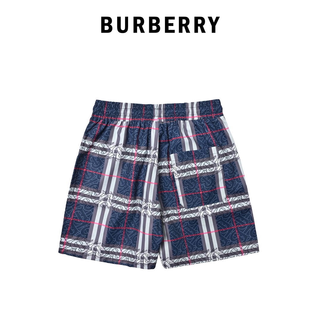 Burberry/巴宝莉 经典大格子沙滩短裤