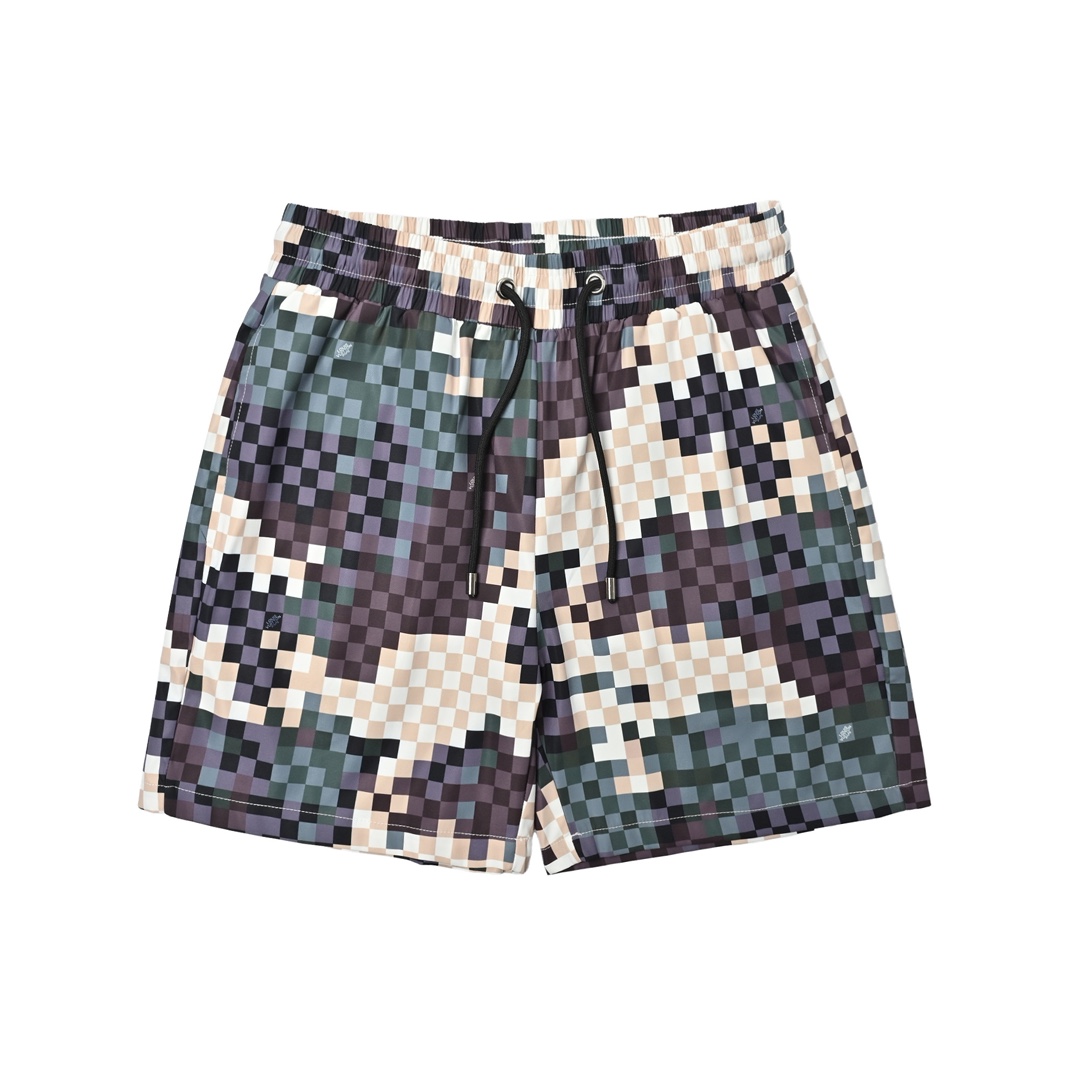 LOUIS VUITTON/路易威登 马赛克老花沙滩短裤