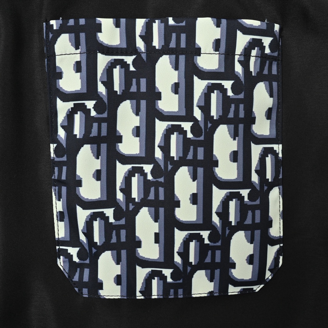 Dior 迪奥 刺绣字母后口袋沙滩短裤