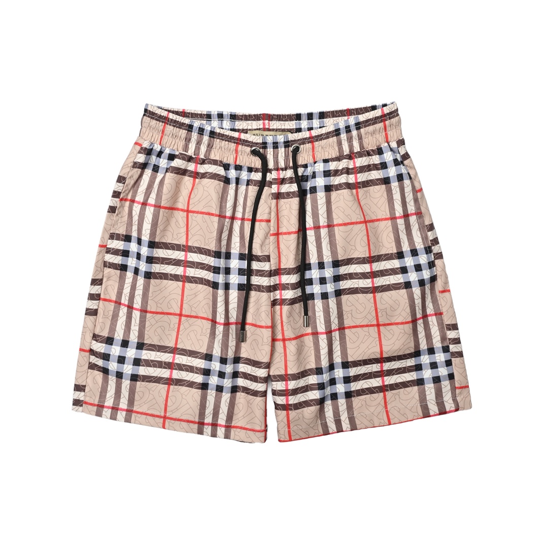 Burberry/巴宝莉 经典大格子沙滩短裤
