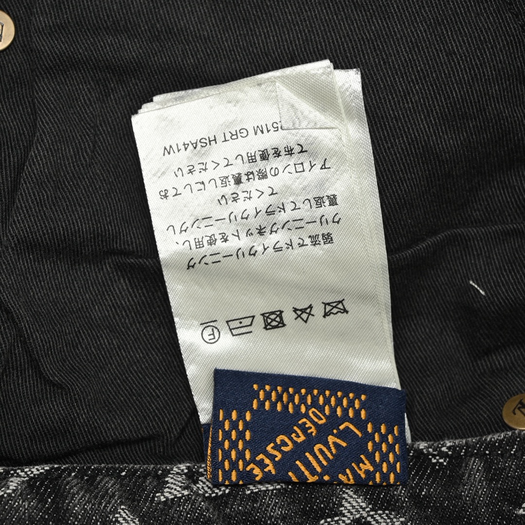 Louis Vuitton 路易威登 老花满印烫钻牛仔裤