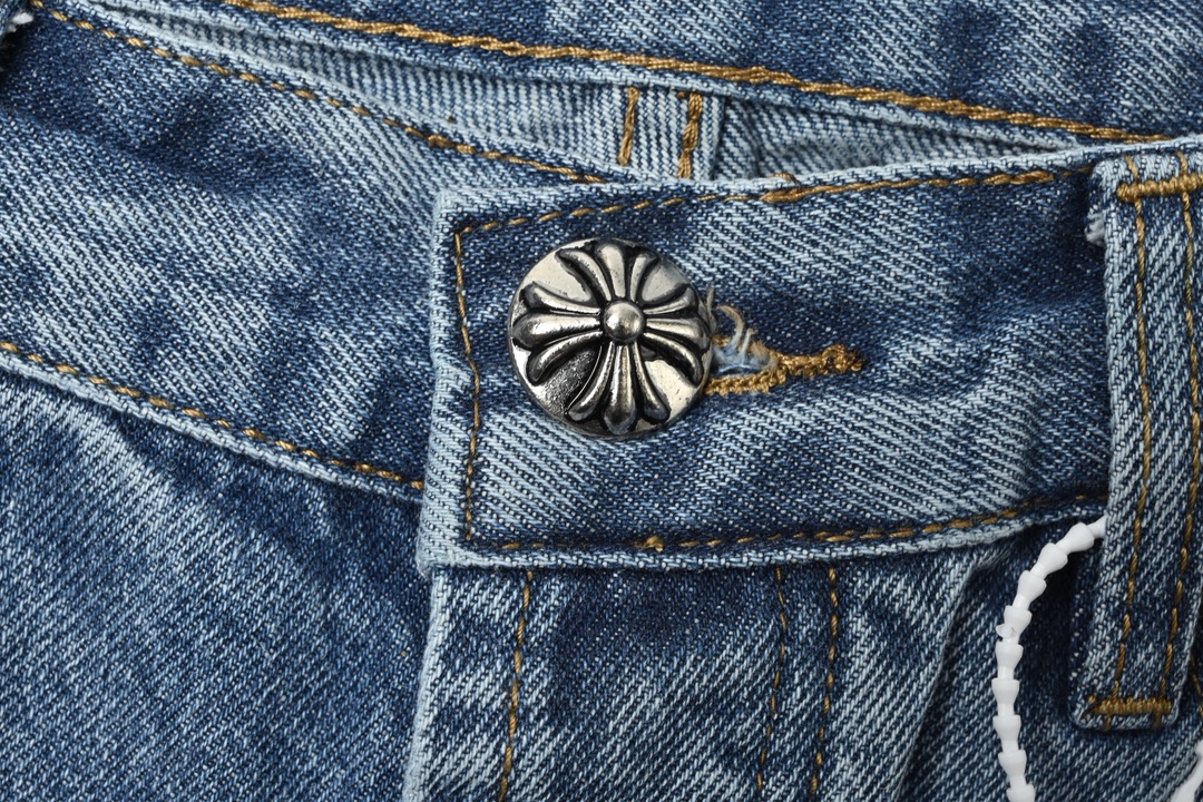 Chrome heart 克罗心 黑白拼皮牛仔裤-Chinese UA Cheap High Quatity Brand Clothes Bags handbags Sneakers wholesale wholesaler seller from China Factory suppliers Fashion Clothing Shoes best Quality Beautiful Price Chrome heart 克罗心 黑白拼皮牛仔裤