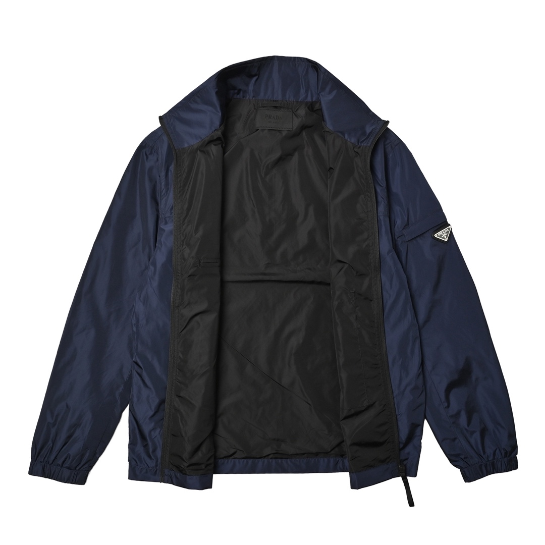 Prada/普拉达 25Fw 手臂三角标立领夹克
