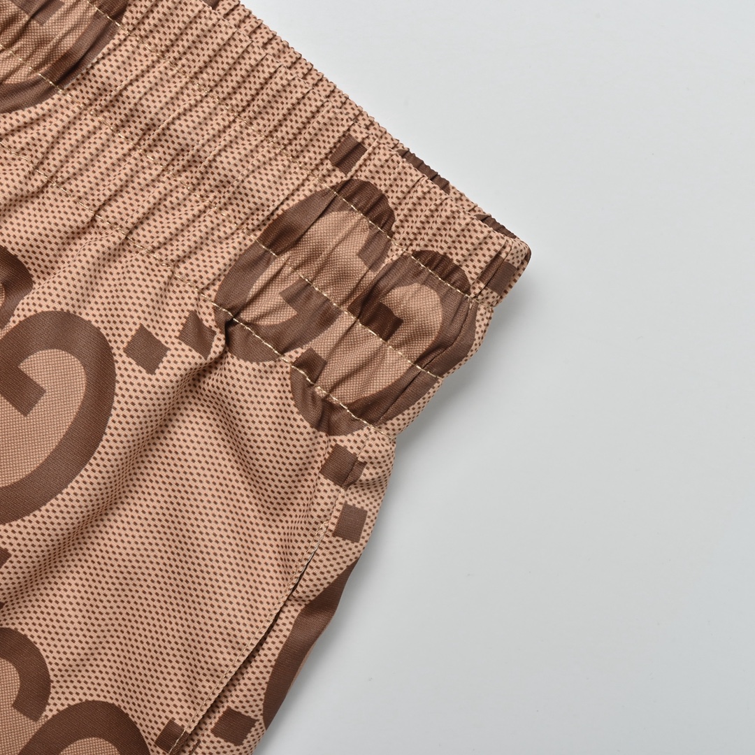 Gucci古驰提花满印双G微标抽绳短裤 满印提图花裤-Chinese UA Cheap High Quatity Brand Clothes Bags handbags Sneakers wholesale wholesaler seller from China Factory suppliers Fashion Clothing Shoes best Quality Beautiful Price Gucci古驰提花满印双G微标抽绳短裤 满印提图花裤