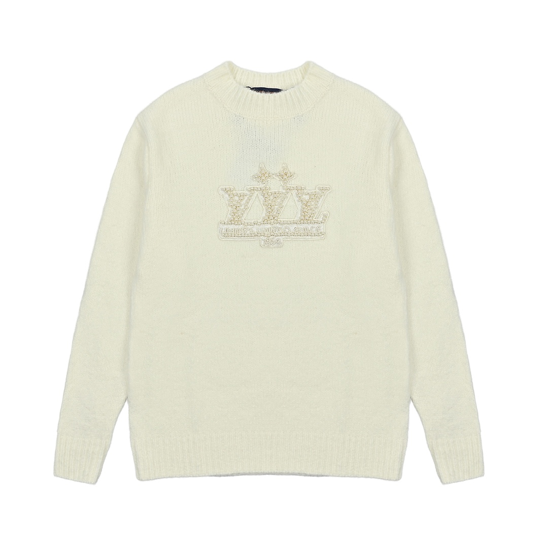 Louis Vuitton 路易威登 刺绣珍珠徽标针织毛衣-Chinese UA Cheap High Quatity Brand Clothes Bags handbags Sneakers wholesale wholesaler seller from China Factory suppliers Fashion Clothing Shoes best Quality Beautiful Price Louis Vuitton 路易威登 刺绣珍珠徽标针织毛衣