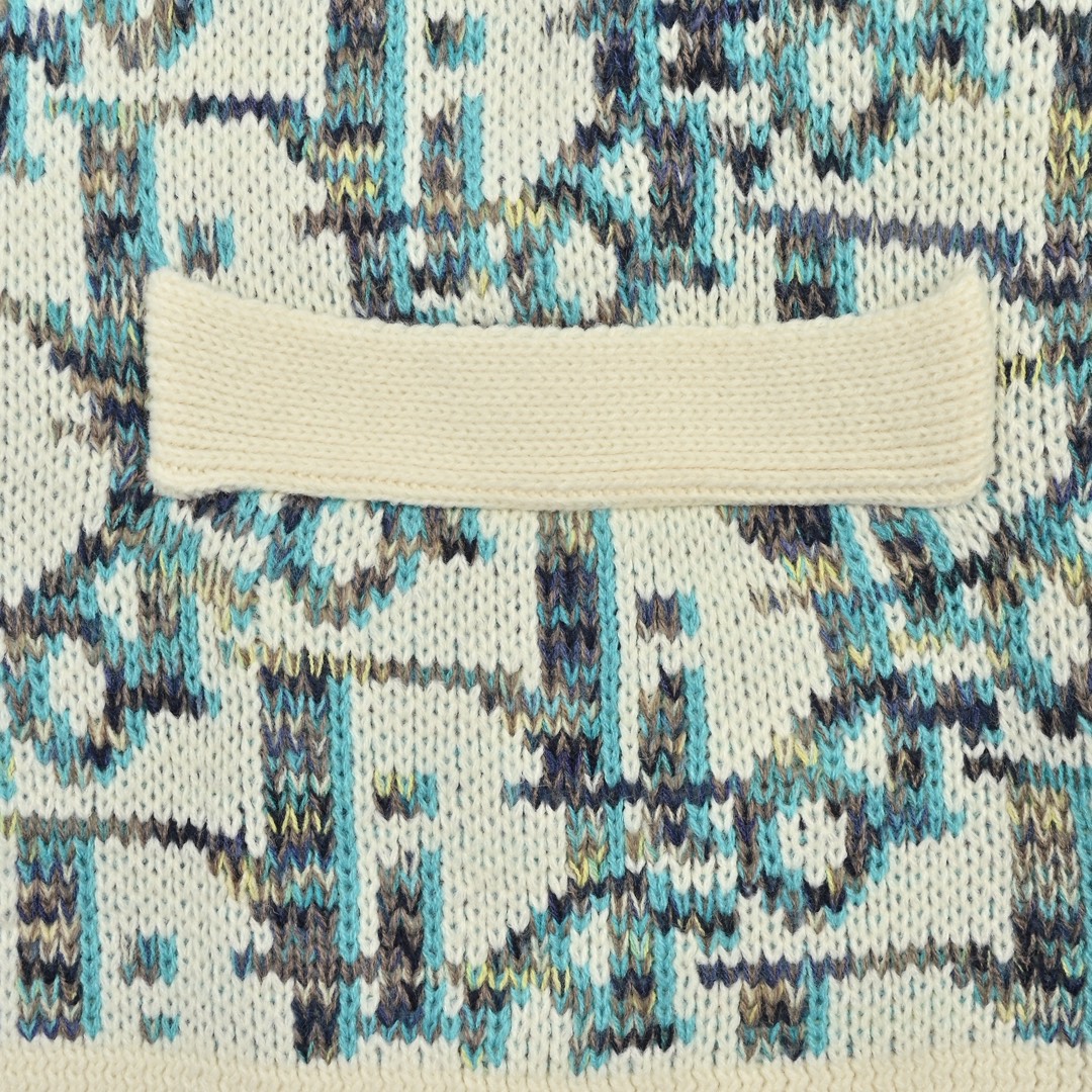 Dior 迪奥 25ss 满印提花毛衣开衫米色 黄色 棕色-Chinese UA Cheap High Quatity Brand Clothes Bags handbags Sneakers wholesale wholesaler seller from China Factory suppliers Fashion Clothing Shoes best Quality Beautiful Price Dior 迪奥 25ss 满印提花毛衣开衫米色 黄色 棕色