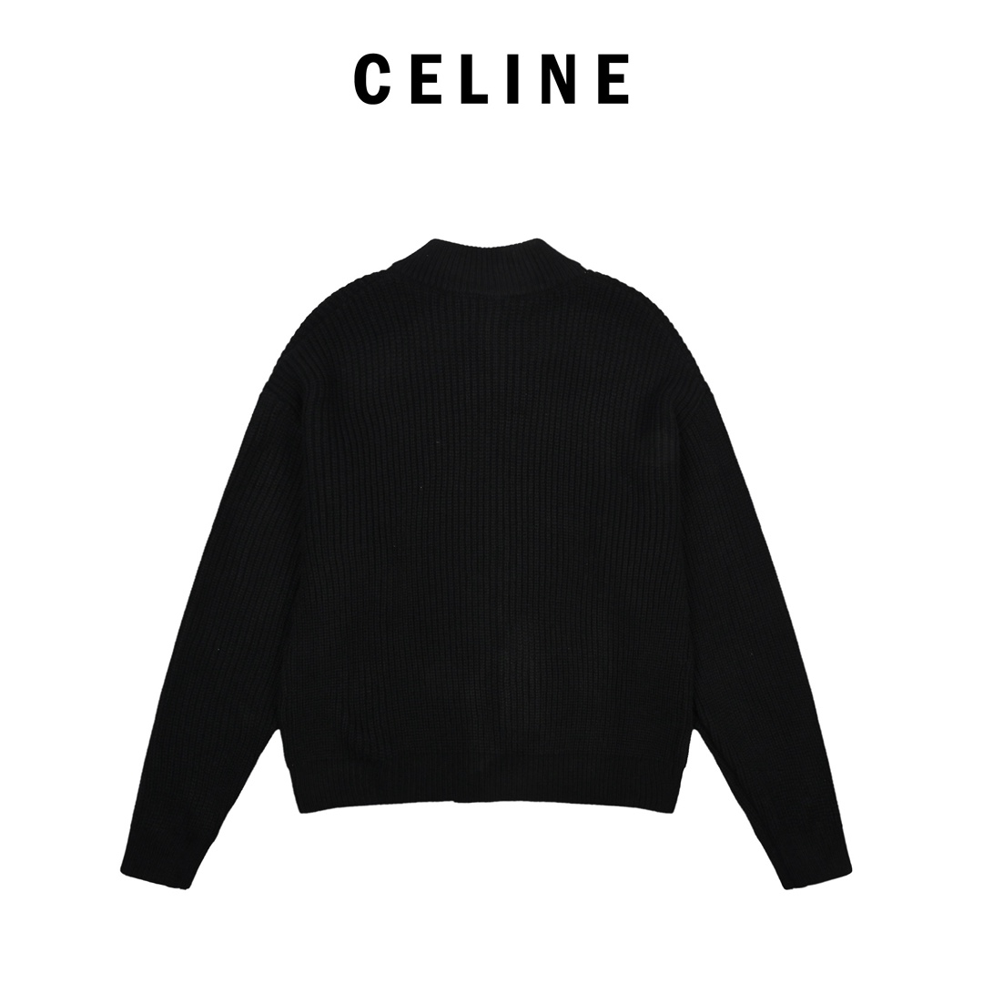 Celine 赛琳 凯旋门拉链毛衣外套-Chinese UA Cheap High Quatity Brand Clothes Bags handbags Sneakers wholesale wholesaler seller from China Factory suppliers Fashion Clothing Shoes best Quality Beautiful Price Celine 赛琳 凯旋门拉链毛衣外套