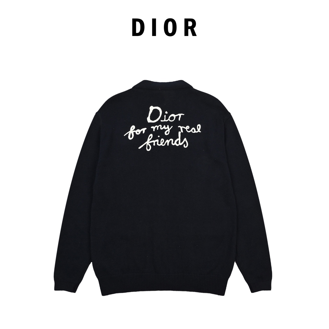 Dior 迪奥 刺绣棉质混纺纽扣开衫-Chinese UA Cheap High Quatity Brand Clothes Bags handbags Sneakers wholesale wholesaler seller from China Factory suppliers Fashion Clothing Shoes best Quality Beautiful Price Dior 迪奥 刺绣棉质混纺纽扣开衫