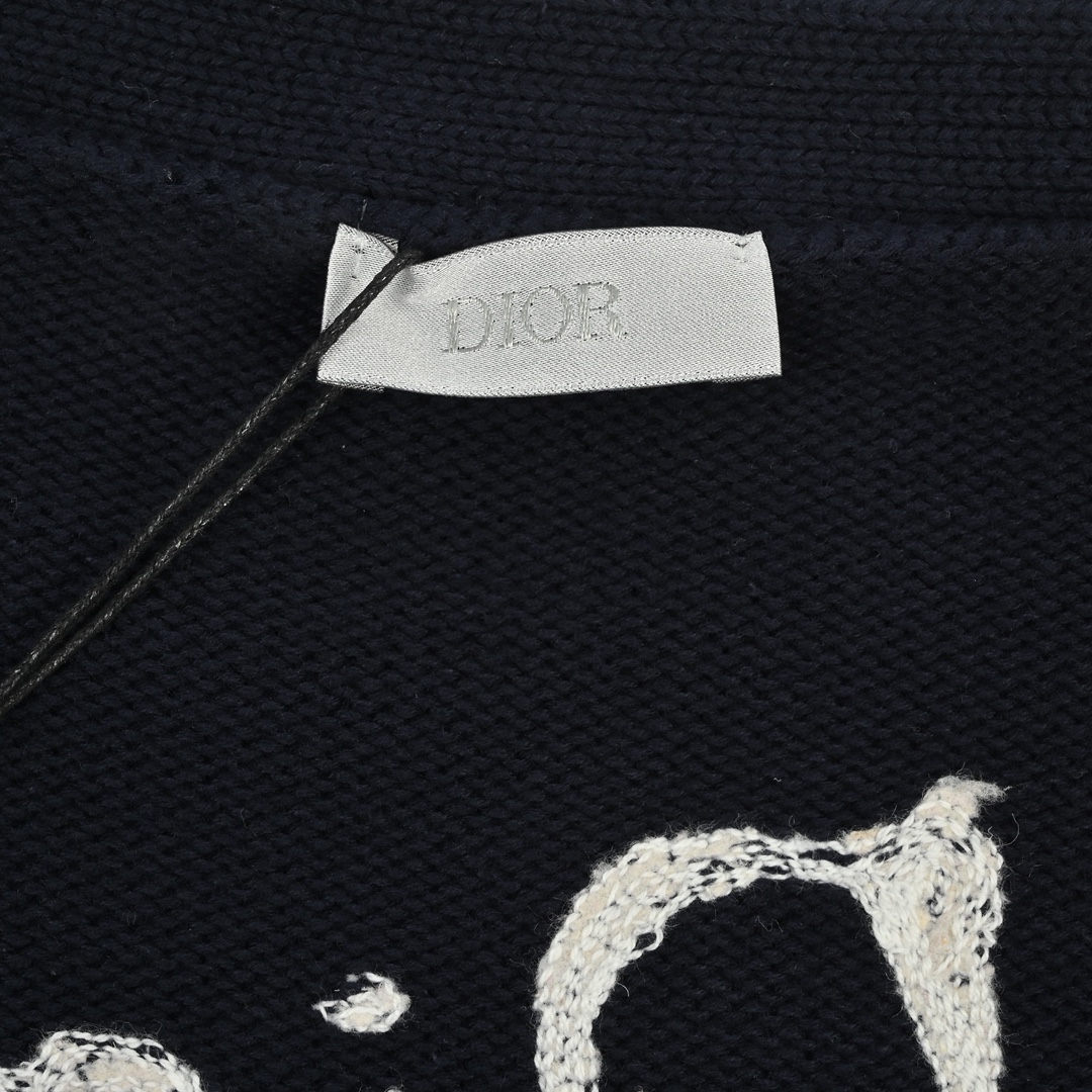 Dior 迪奥 刺绣棉质混纺纽扣开衫-Chinese UA Cheap High Quatity Brand Clothes Bags handbags Sneakers wholesale wholesaler seller from China Factory suppliers Fashion Clothing Shoes best Quality Beautiful Price Dior 迪奥 刺绣棉质混纺纽扣开衫