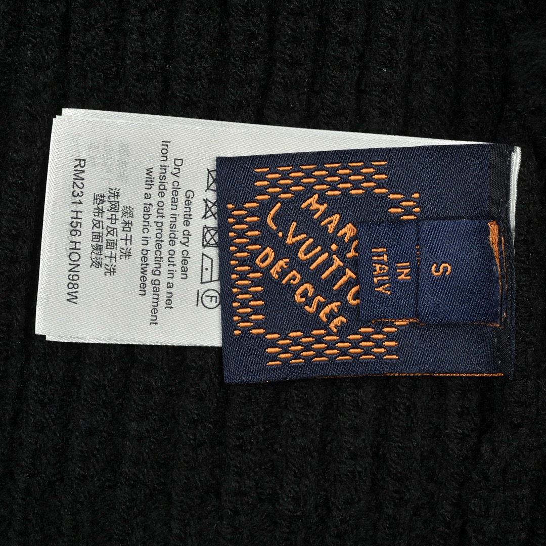 Louis Vuitton 路易威登 徽标珍珠半拉链针织外套