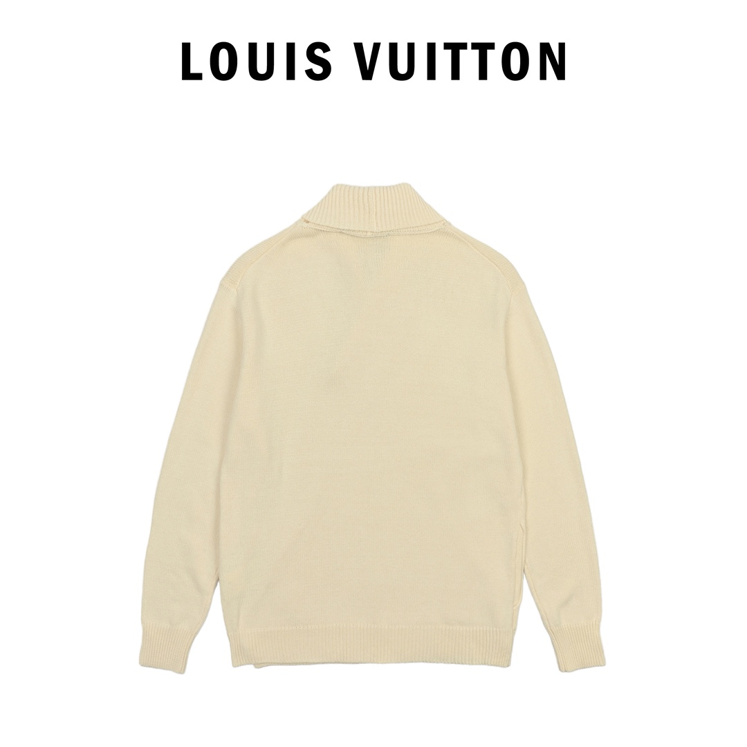 Louis Vuitton 路易威登 手缝徽标羊毛开衫-Chinese UA Cheap High Quatity Brand Clothes Bags handbags Sneakers wholesale wholesaler seller from China Factory suppliers Fashion Clothing Shoes best Quality Beautiful Price Louis Vuitton 路易威登 手缝徽标羊毛开衫