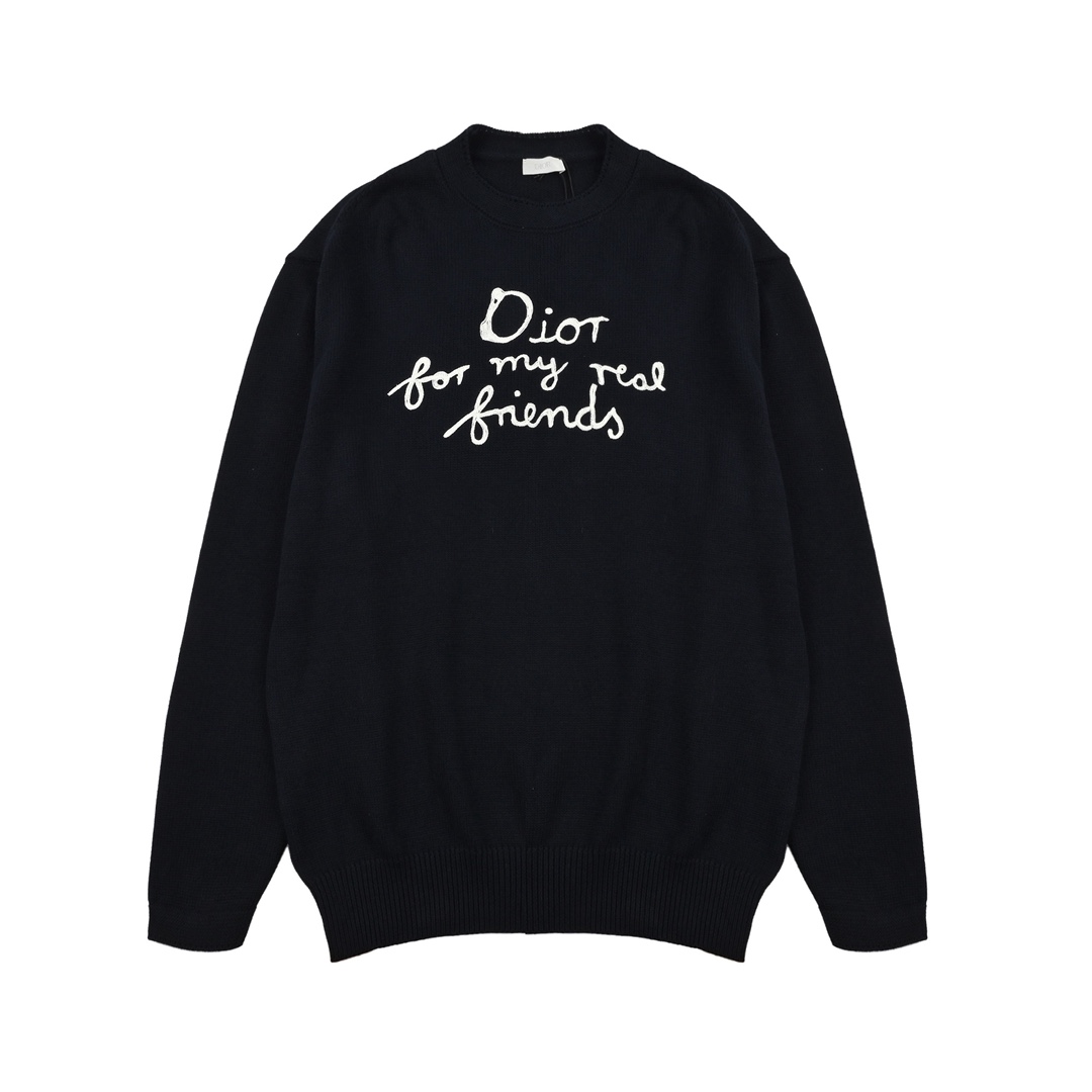 Dior 迪奥 字母刺绣针织毛衣-Chinese UA Cheap High Quatity Brand Clothes Bags handbags Sneakers wholesale wholesaler seller from China Factory suppliers Fashion Clothing Shoes best Quality Beautiful Price Dior 迪奥 字母刺绣针织毛衣