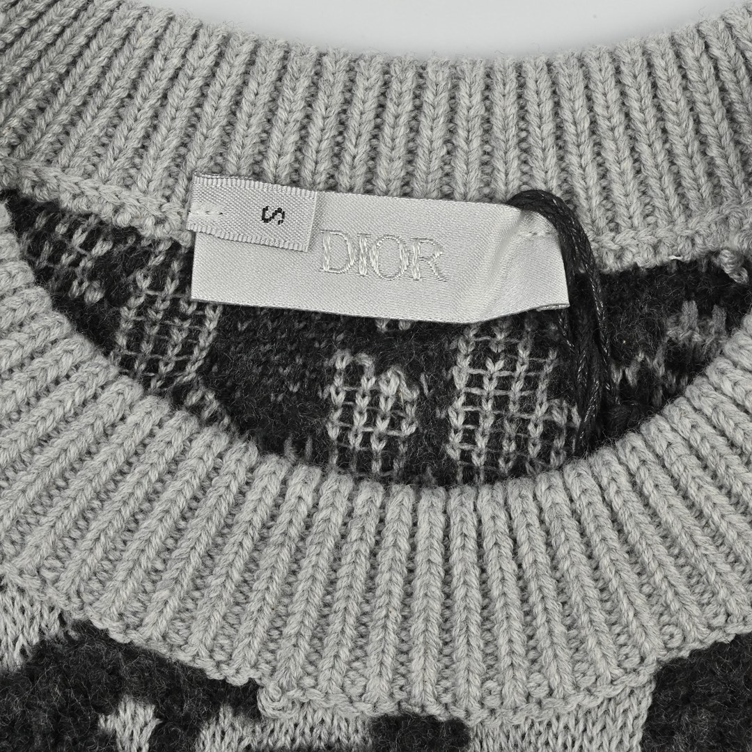 25新色毛衣 Dior 迪奥 CD25FW 毛巾绣提花圆领毛衣-Chinese UA Cheap High Quatity Brand Clothes Bags handbags Sneakers wholesale wholesaler seller from China Factory suppliers Fashion Clothing Shoes best Quality Beautiful Price 25新色毛衣 Dior 迪奥 CD25FW 毛巾绣提花圆领毛衣