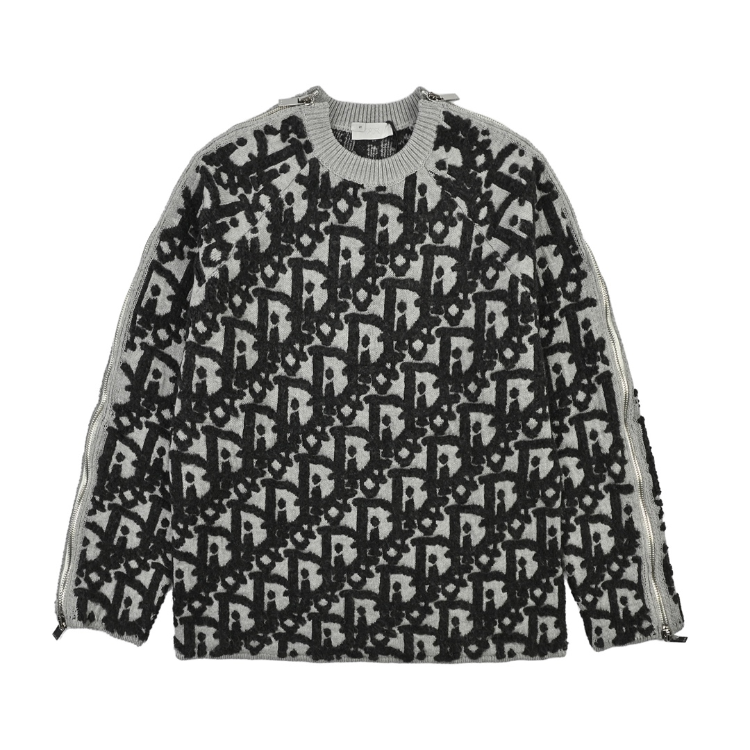 25新色毛衣 Dior 迪奥 CD25FW 毛巾绣提花圆领毛衣-Chinese UA Cheap High Quatity Brand Clothes Bags handbags Sneakers wholesale wholesaler seller from China Factory suppliers Fashion Clothing Shoes best Quality Beautiful Price 25新色毛衣 Dior 迪奥 CD25FW 毛巾绣提花圆领毛衣