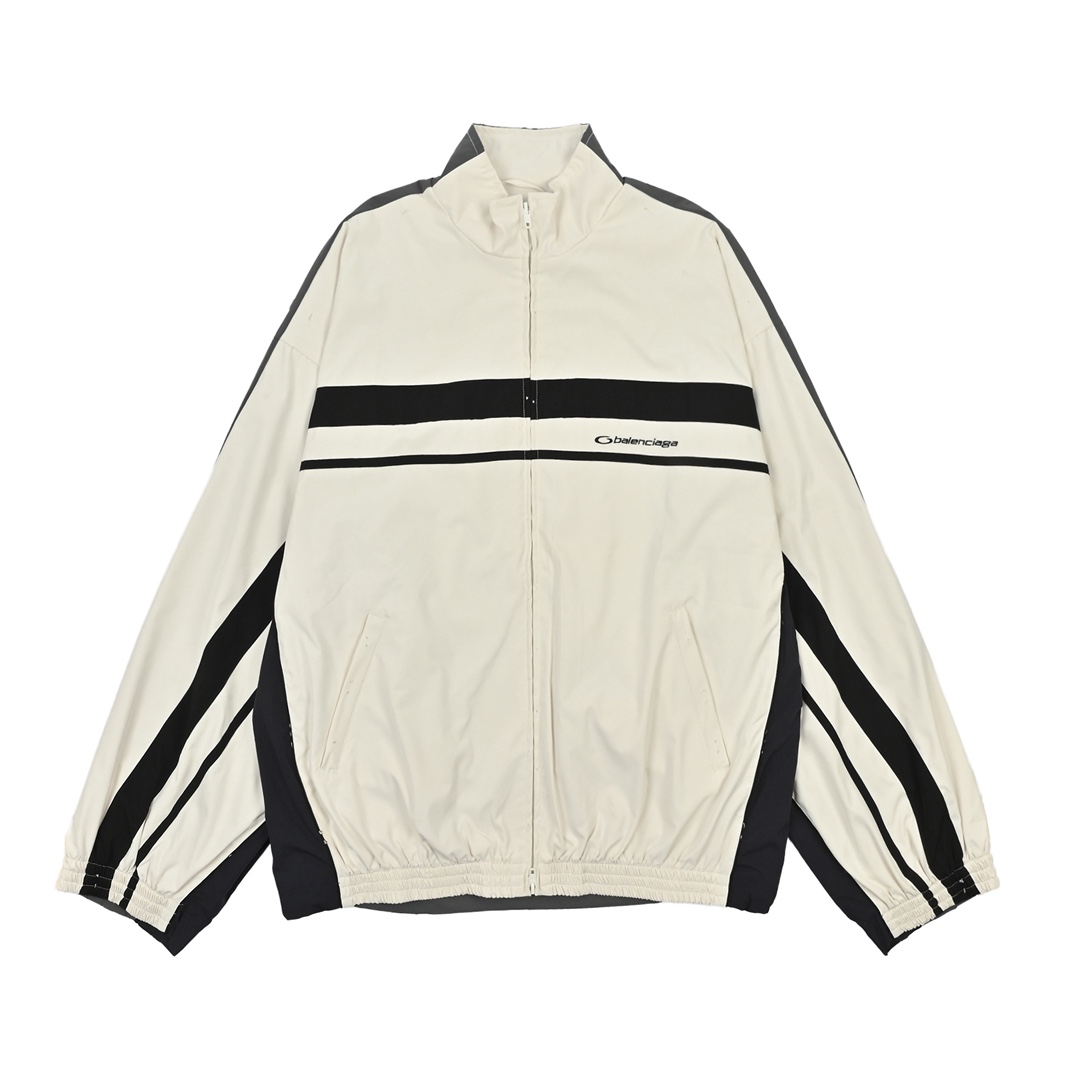 Balenciaga 巴黎世家 撞色拼接夹克外套