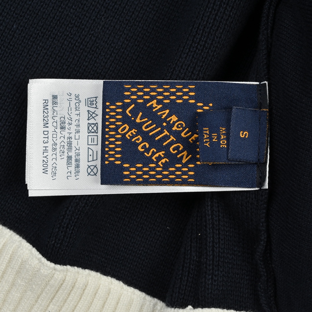 Louis Vuitton 路易威登 条纹立领拉链毛织外套