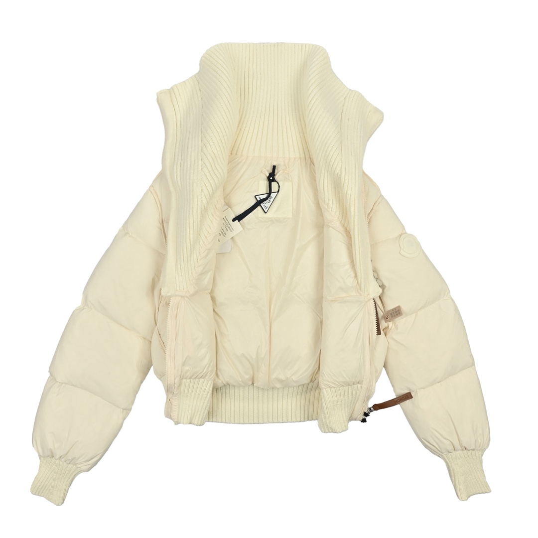 -大标羽绒服白雪公主 Moncler Jadeite/蒙口24年新款女拼接假二件短款羽绒服