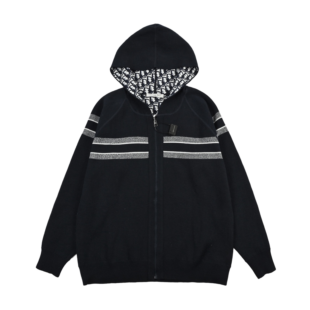 DIOR/迪奥 23FW OBLIQUE老花羊绒双面穿外套
