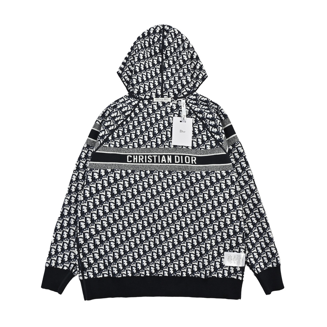 DIOR/迪奥 23FW OBLIQUE老花羊绒双面穿外套