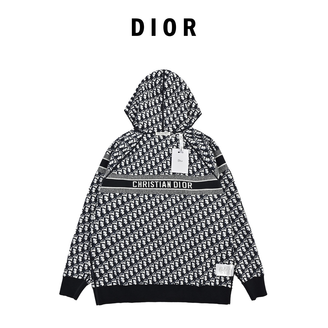 DIOR/迪奥 23FW OBLIQUE老花羊绒双面穿外套
