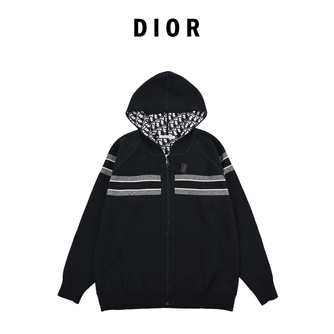 DIOR/迪奥 23FW OBLIQUE老花羊绒双面穿外套