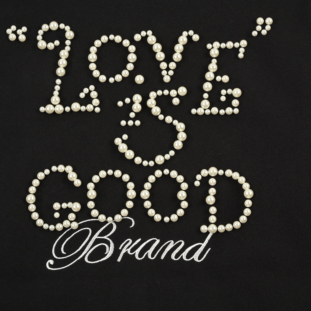 GOODBRAND Love is good经典珍珠标语拼色棒球服男女同款夹克外套-Chinese UA Cheap High Quatity Brand Clothes Bags handbags Sneakers wholesale wholesaler seller from China Factory suppliers Fashion Clothing Shoes best Quality Beautiful Price GOODBRAND Love is good经典珍珠标语拼色棒球服男女同款夹克外套
