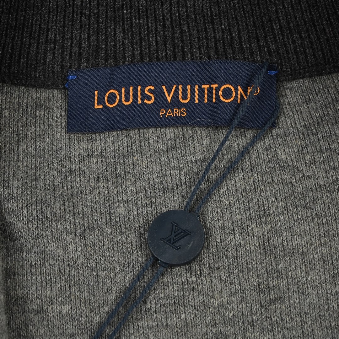 Louis Vuitton 路易威登 25SS 提花螺纹立领拉链毛织外套