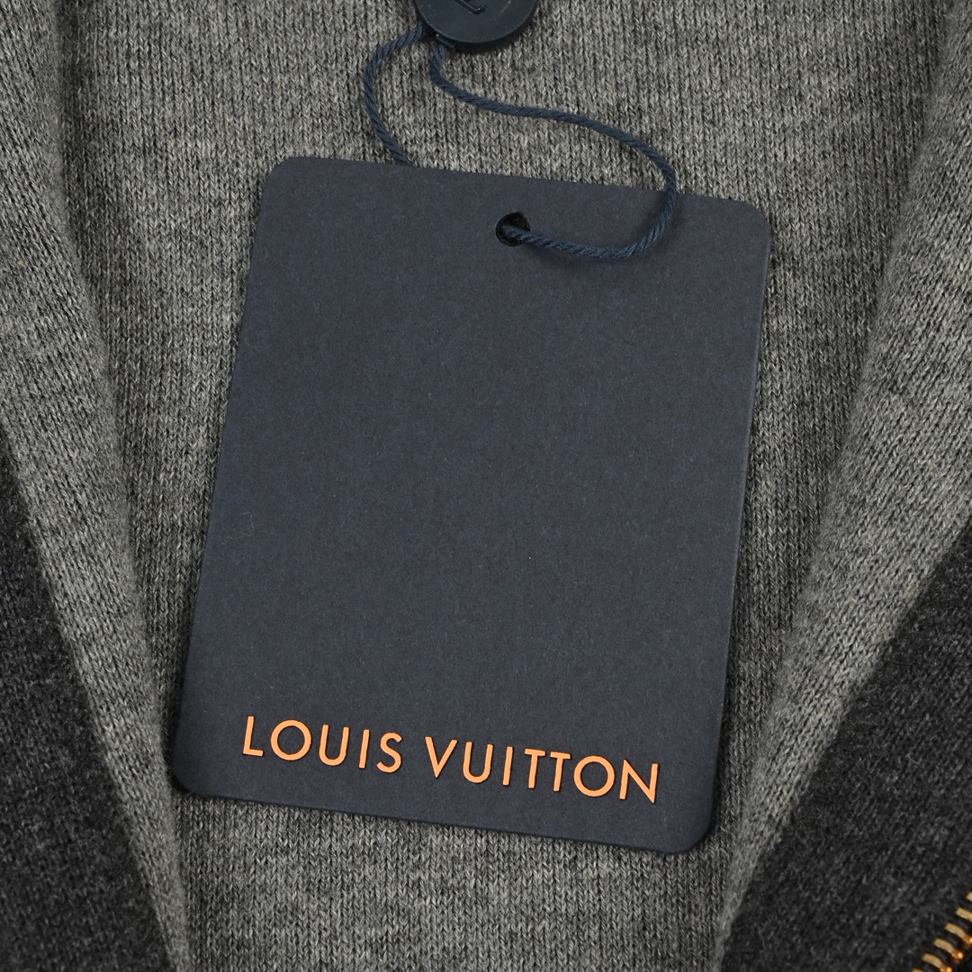 Louis Vuitton 路易威登 25SS 提花螺纹立领拉链毛织外套