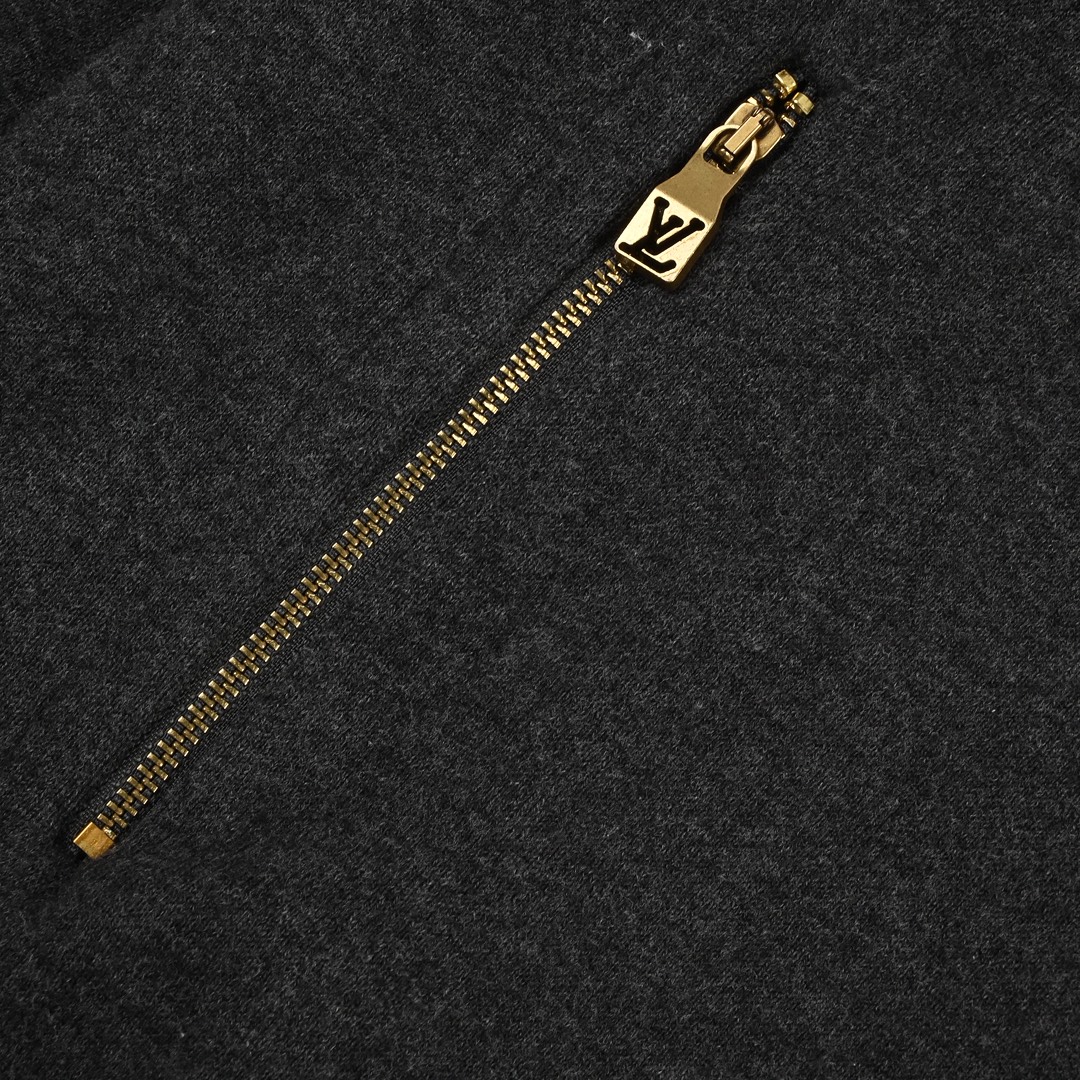 Louis Vuitton 路易威登 25SS 提花螺纹立领拉链毛织外套