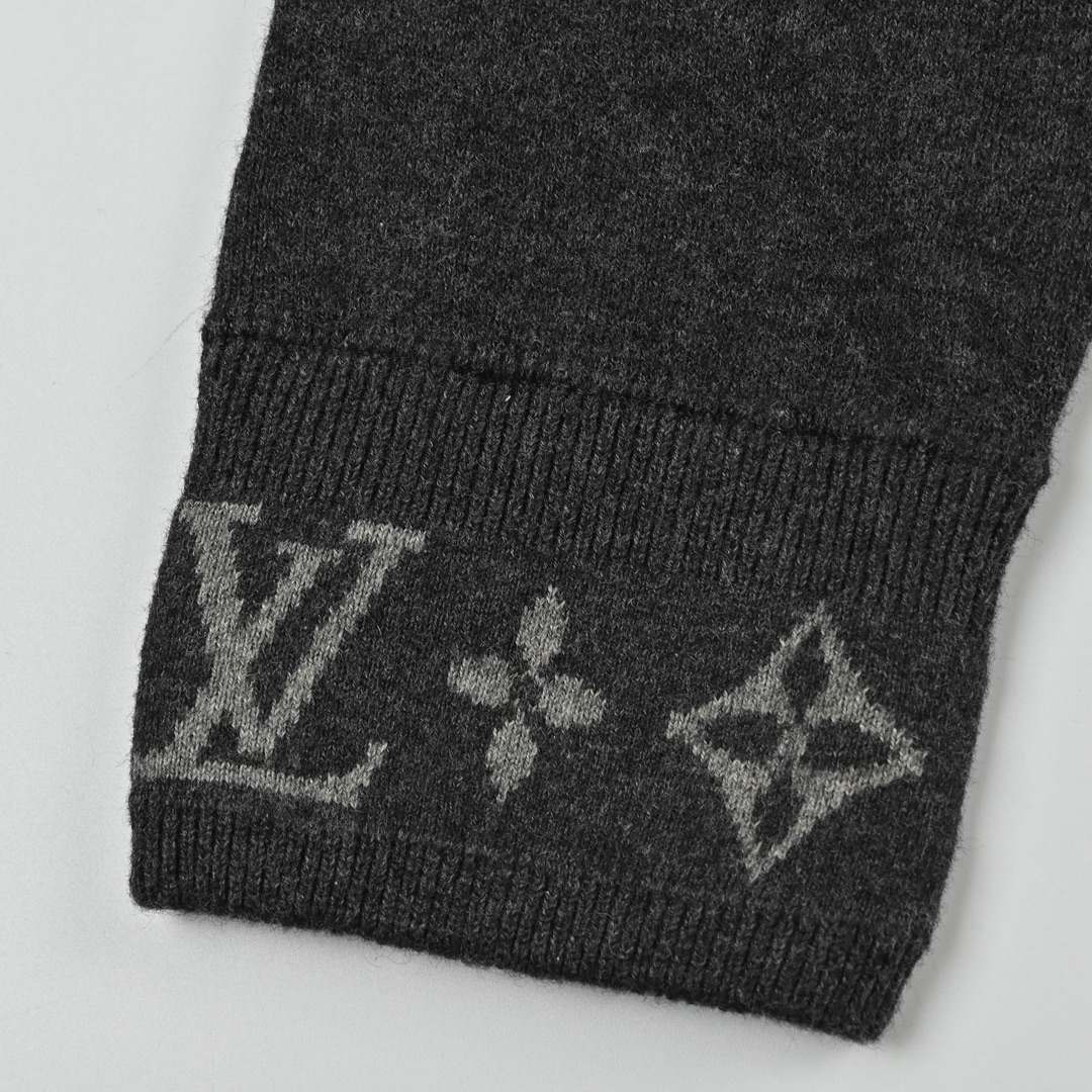 Louis Vuitton 路易威登 25SS 提花螺纹立领拉链毛织外套