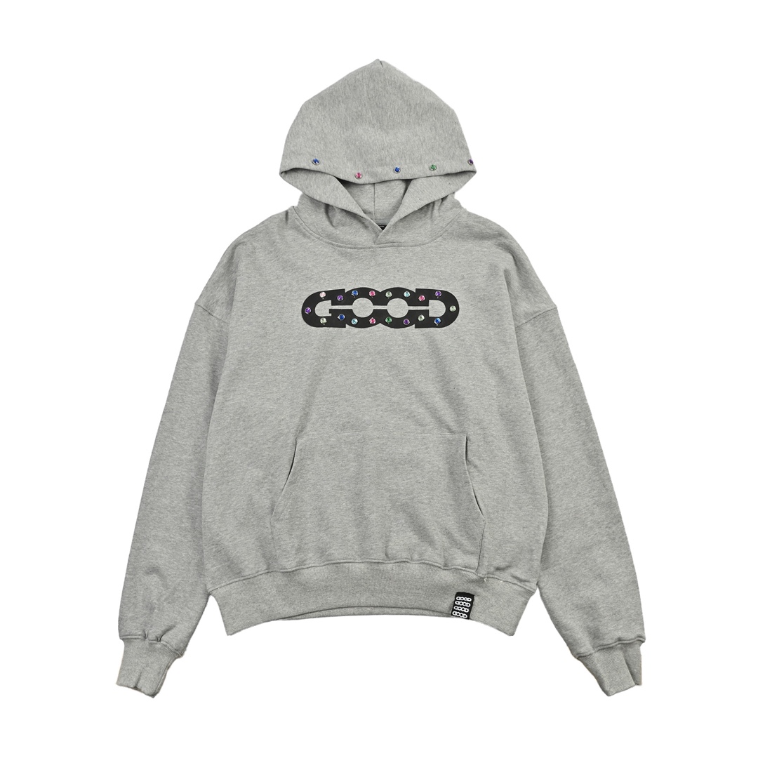 GOODBRAND 钻碎颓破连帽卫衣 男女同款 5