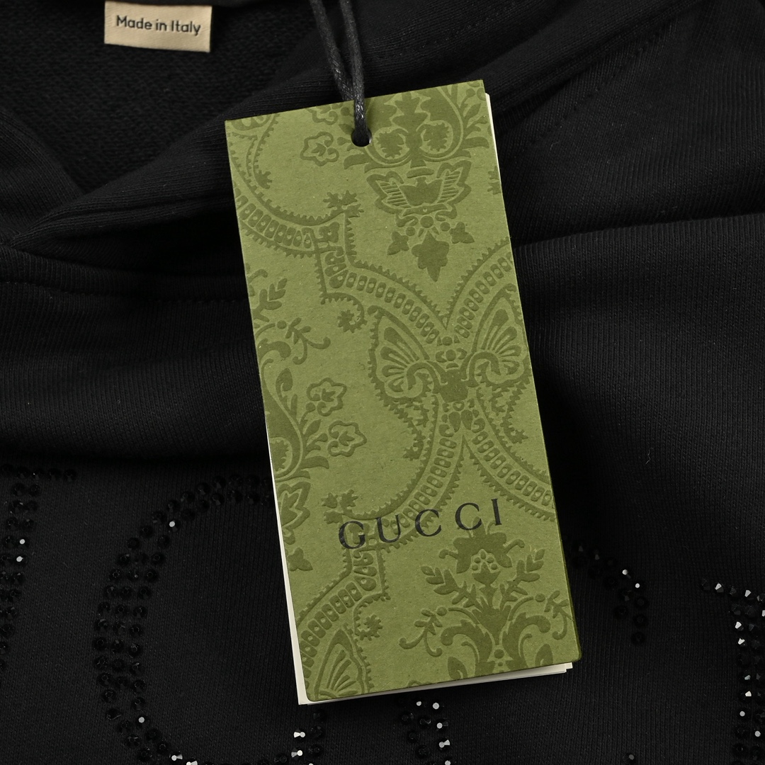 Gucci新品！2025秋冬系列高克重卫衣 选用客供定制针织100%纯棉面打造