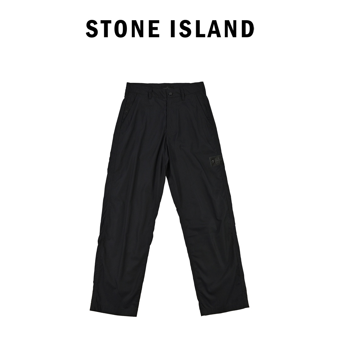 STONEISLAND 石头岛 新款黑徽标休闲长裤 STONEISLAND 石头岛 新款黑徽标休闲长裤