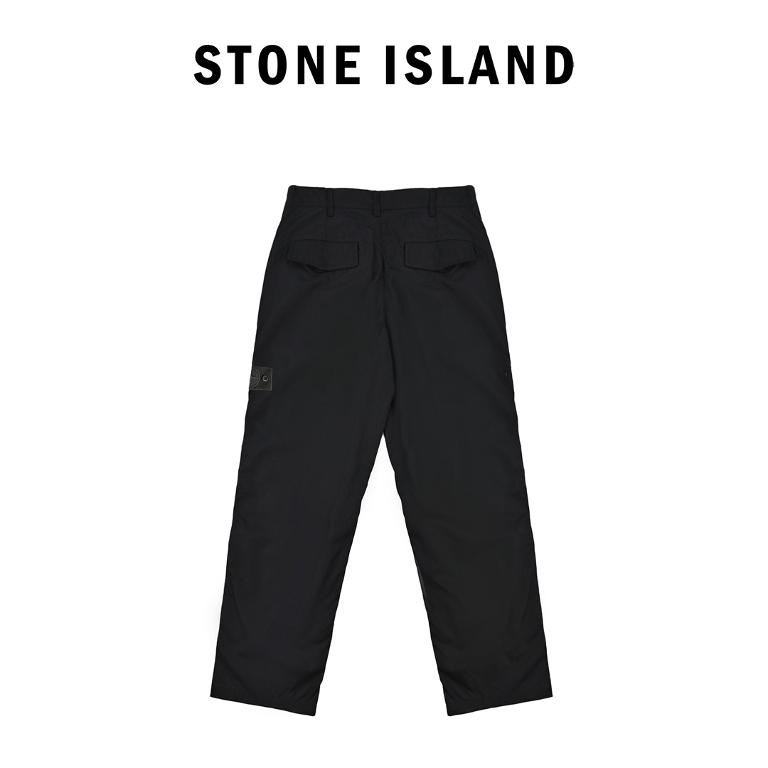 STONEISLAND 石头岛 新款黑徽标休闲长裤 STONEISLAND 石头岛 新款黑徽标休闲长裤