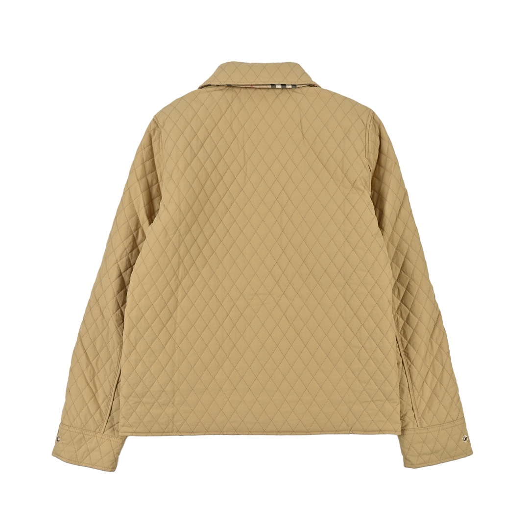 女款 BURBERRY巴宝莉 双面穿棉服 早秋新款经典款复古菱格棉服外套