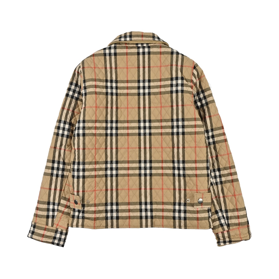 女款 BURBERRY巴宝莉 双面穿棉服 早秋新款经典款复古菱格棉服外套