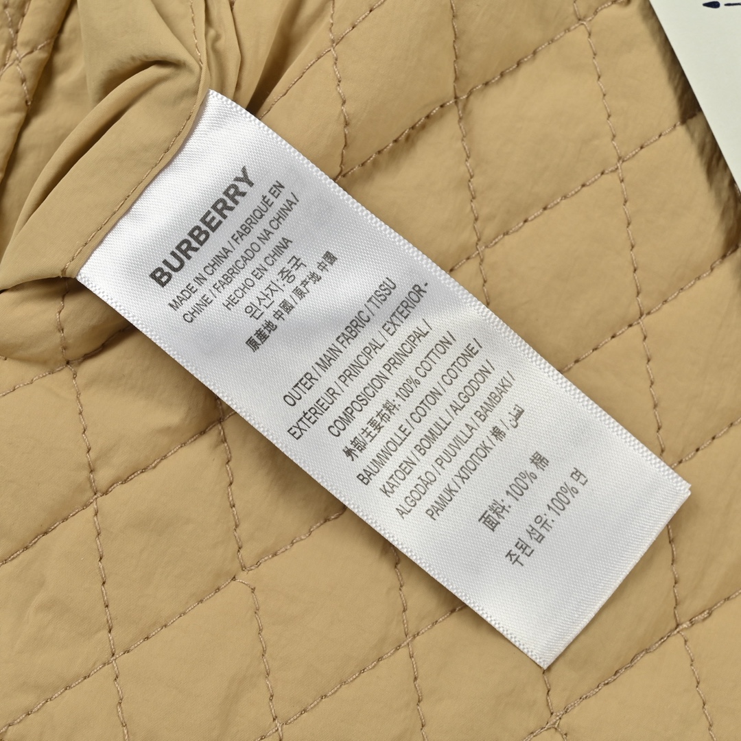 女款 BURBERRY巴宝莉 双面穿棉服 早秋新款经典款复古菱格棉服外套