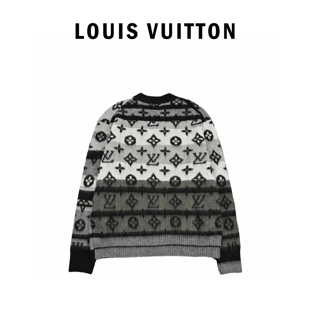 Louis Vuitton 路易威登 24Fw Monogram老花马海毛开衫毛衣-Chinese UA Cheap High Quatity Brand Clothes Bags handbags Sneakers wholesale wholesaler seller from China Factory suppliers Fashion Clothing Shoes best Quality Beautiful Price Louis Vuitton 路易威登 24Fw Monogram老花马海毛开衫毛衣