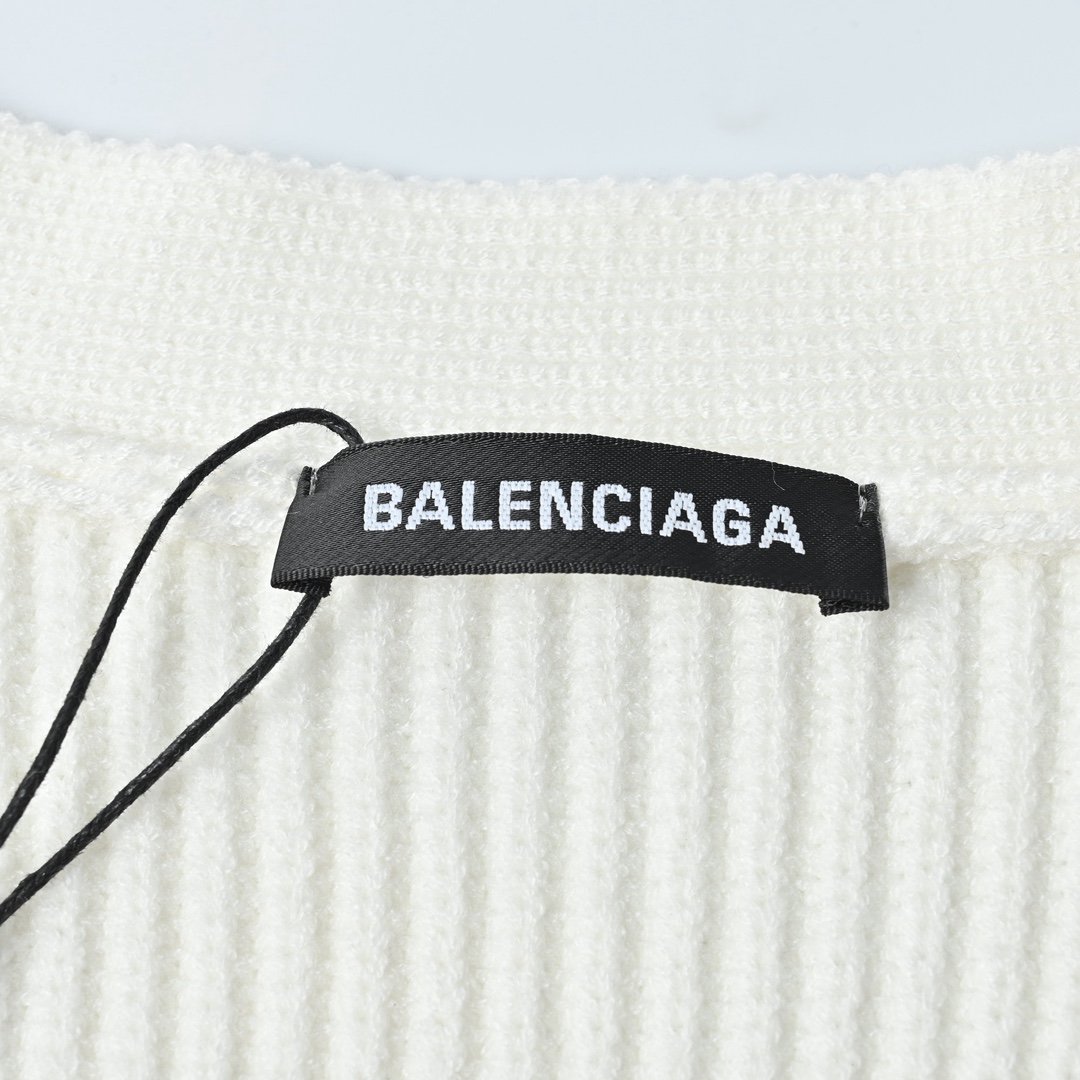 Balenciaga 巴黎世家 袖标针织开衫