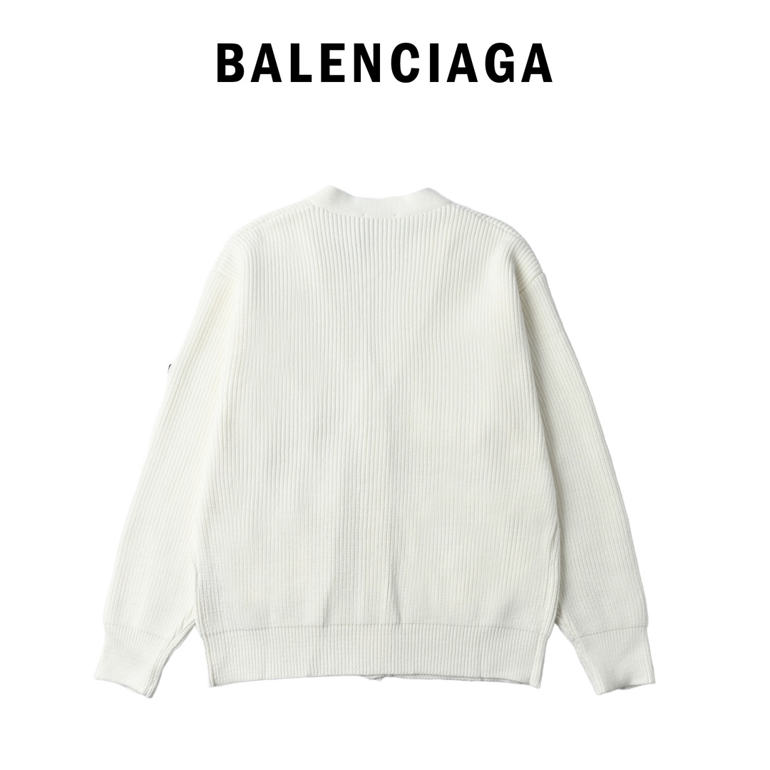 Balenciaga 巴黎世家 袖标针织开衫