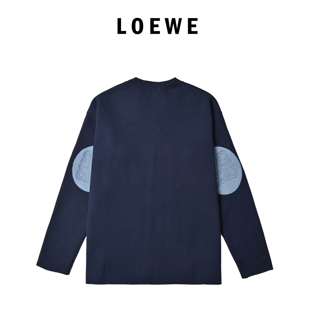 Loewe 罗意威 贴布刺绣针织套头毛衣