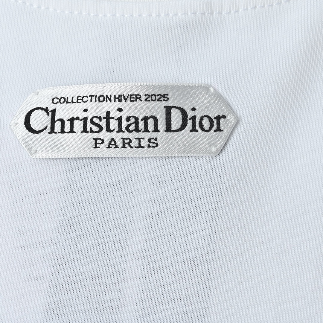 Dior 迪奥 FW25 白色基础CD银标长袖